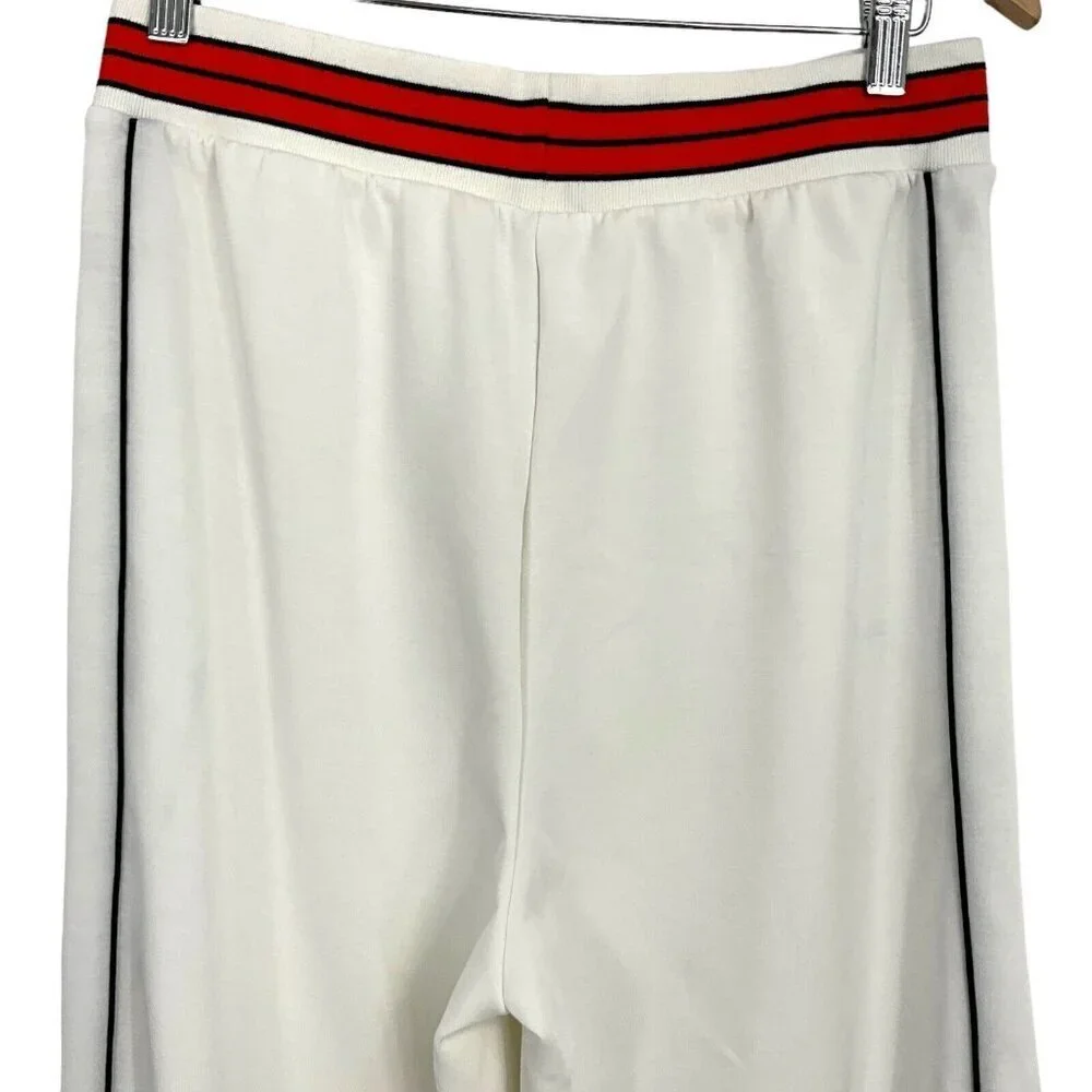 NWT Kilo Brava Size L Track Pants Lounge White Red Striped Waist Casual Womens - Picture 4 of 11